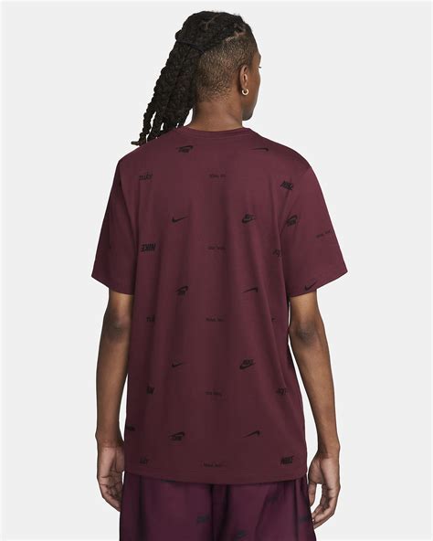 nike sportswear herren t shirt mit print|Nike Sportswear Men's Allover Print T.